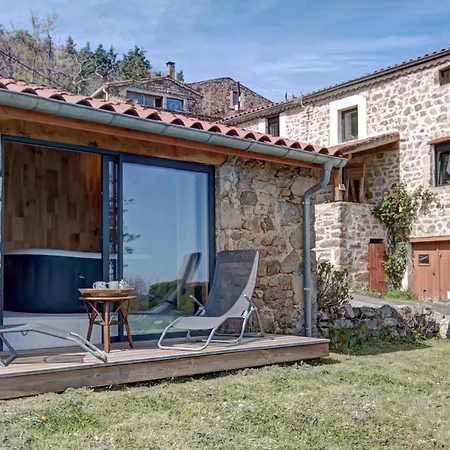 En Pierre Du 18ème Siècle Avec Vue Sur Vallée, Jacuzzi Et Terrasses - Fr-1-496-335 Séjour à la campagne